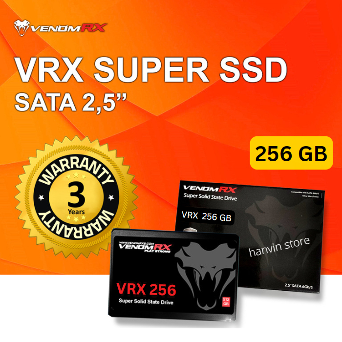 Jual SSD 256 GB SATA VENOMRX VRX256 | Shopee Indonesia