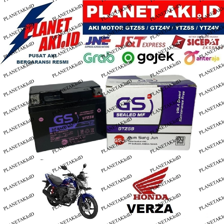 Jual Aki Motor Honda Verza GTZ5S Accu Kering MF | Shopee Indonesia