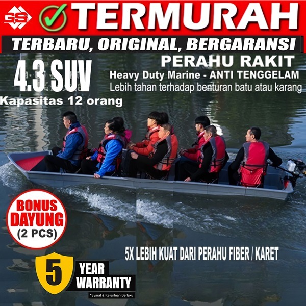 Jual Perahu Rakit Folding Boat 3.8 Meter | Shopee Indonesia