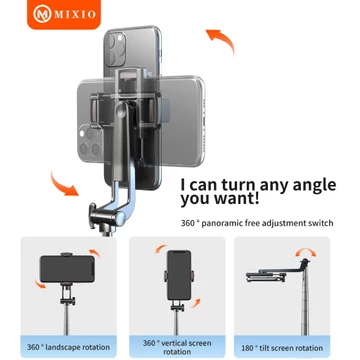 MIXIO A13 130CM Tongsis Bluetooth Selfie Stick Tripod Mini