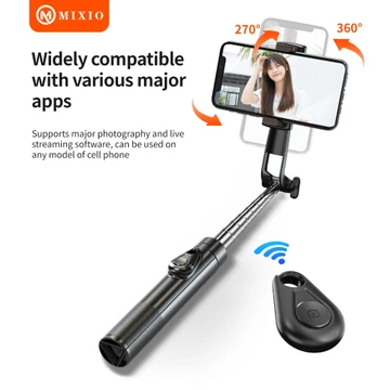 MIXIO A13 130CM Tongsis Bluetooth Selfie Stick Tripod Mini