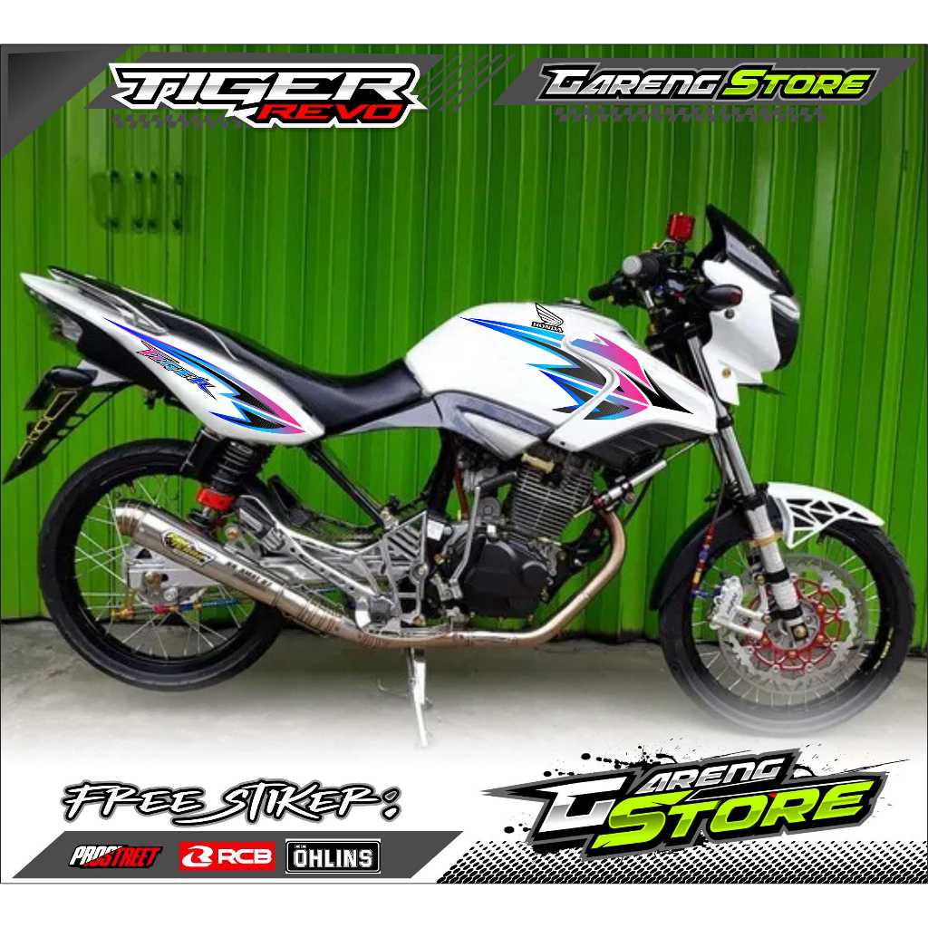 Jual STRIPING VARIASI HONDA TIGER REVO / STICKER LIST VARIASI TIGER