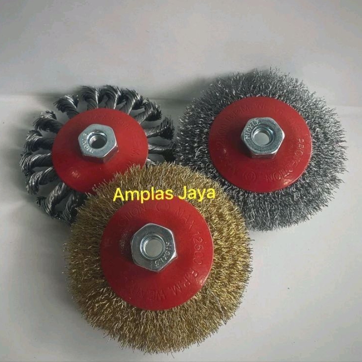 Jual wire brush disc 4 inch/sikat kawat gerinda | Shopee Indonesia