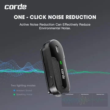 CORDE Wireless Microphone 2 In 1 Clip On Mic Portable For Creators Vlog Podcast CWM102