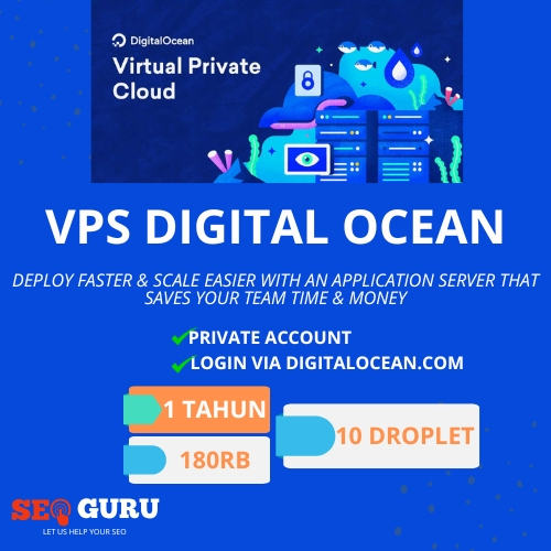 Jual DIGITAL OCEAN DO PANEL LIMIT 10 DROPLET SALDO 200 VPS RDP Shopee Indonesia