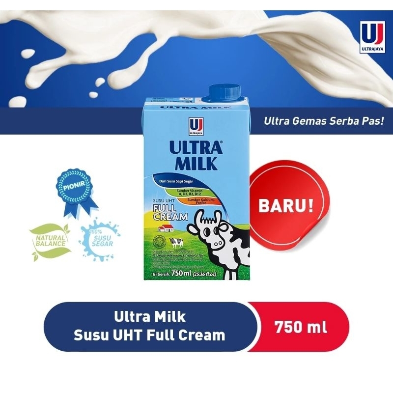 Jual Free Packing Kardus Ml Susu Uht Ultra Milk Full Cream Shopee