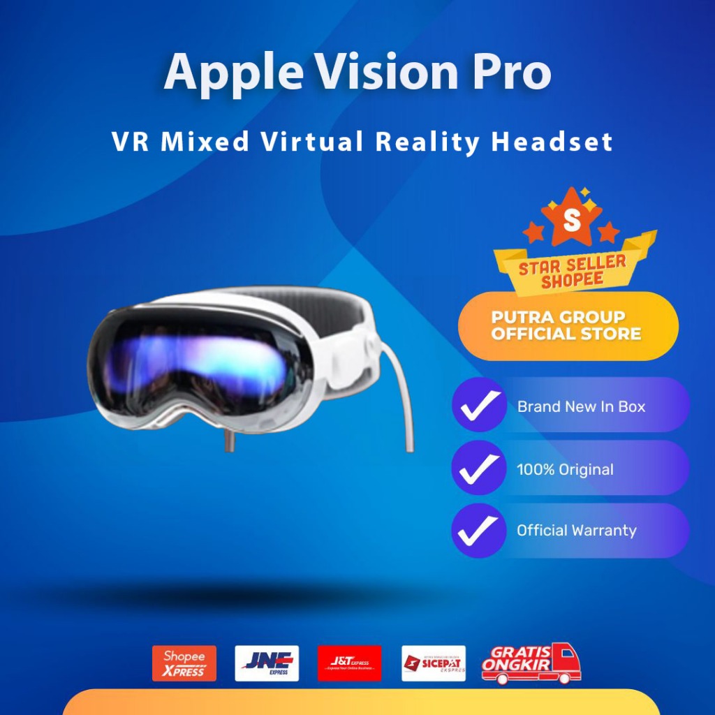 Jual Apple Vision Pro VR Mixed Virtual Reality Headset Shopee Indonesia