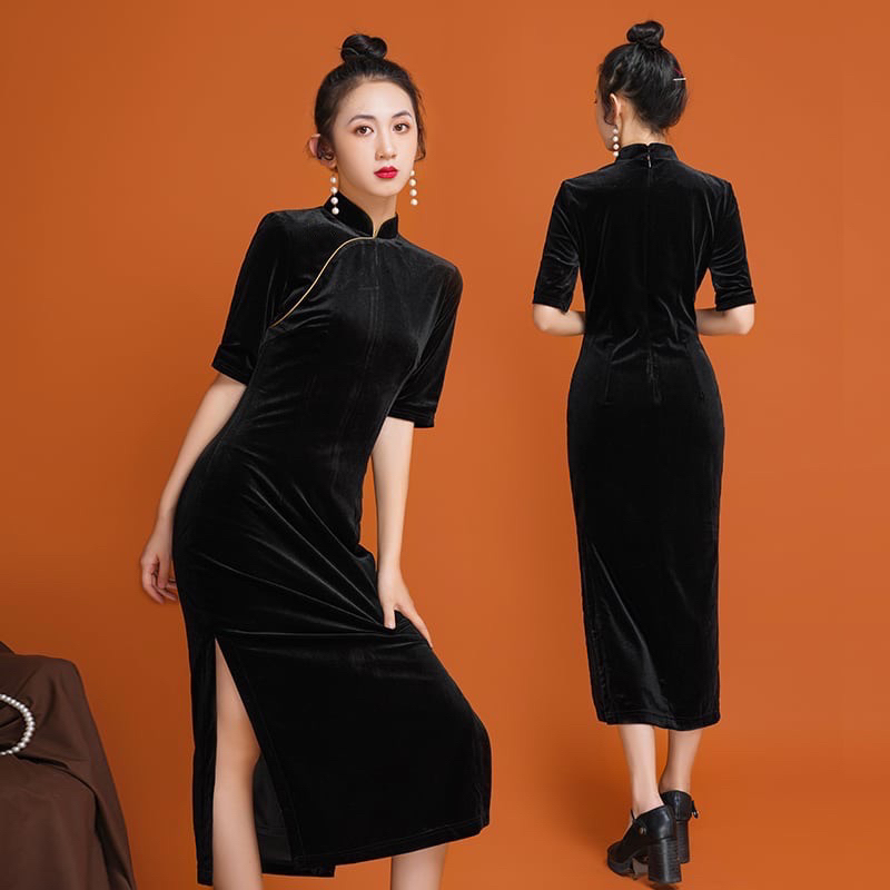 Jual YENSIA DRESS - Dress pesta wanita chinese qipao gown cheongsam