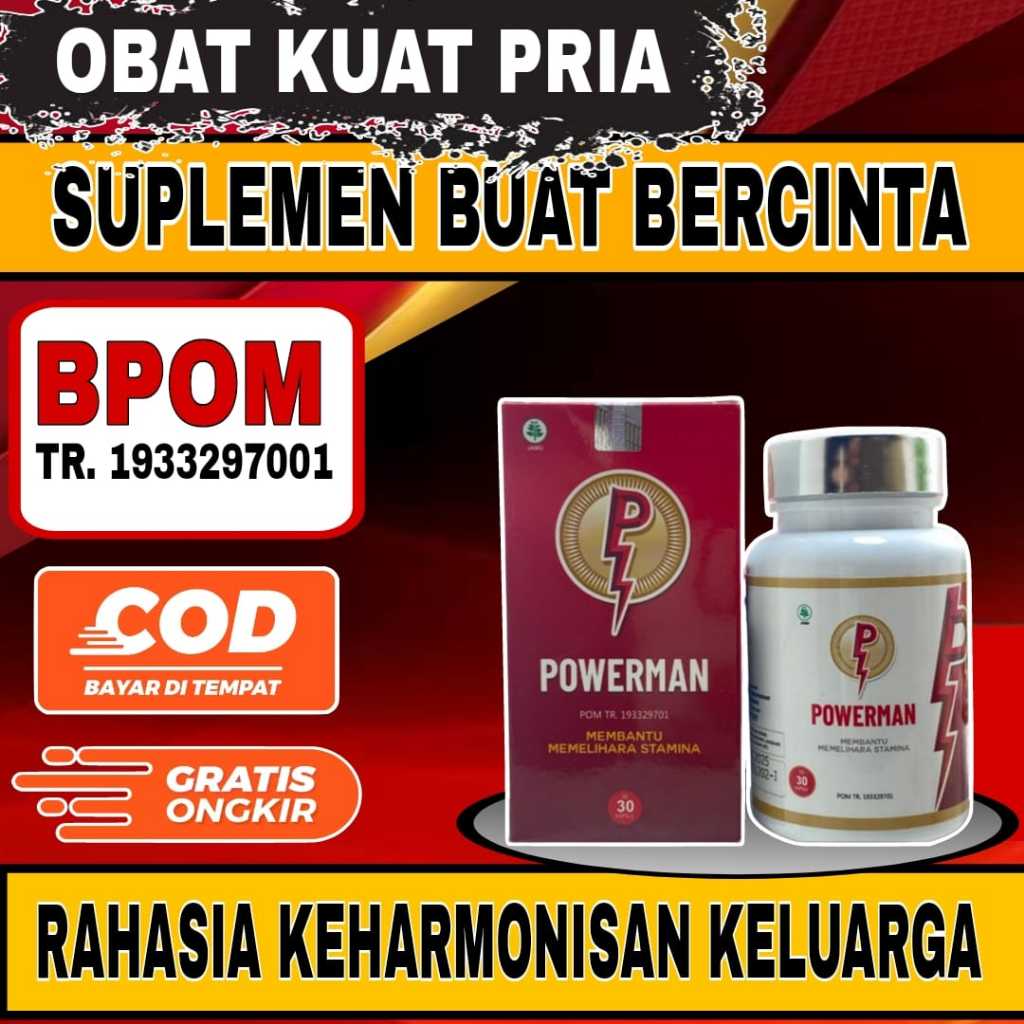 Jual Powerman Obat Kuat Pria Herbal Original 100 Ampuh Bpom Cepat