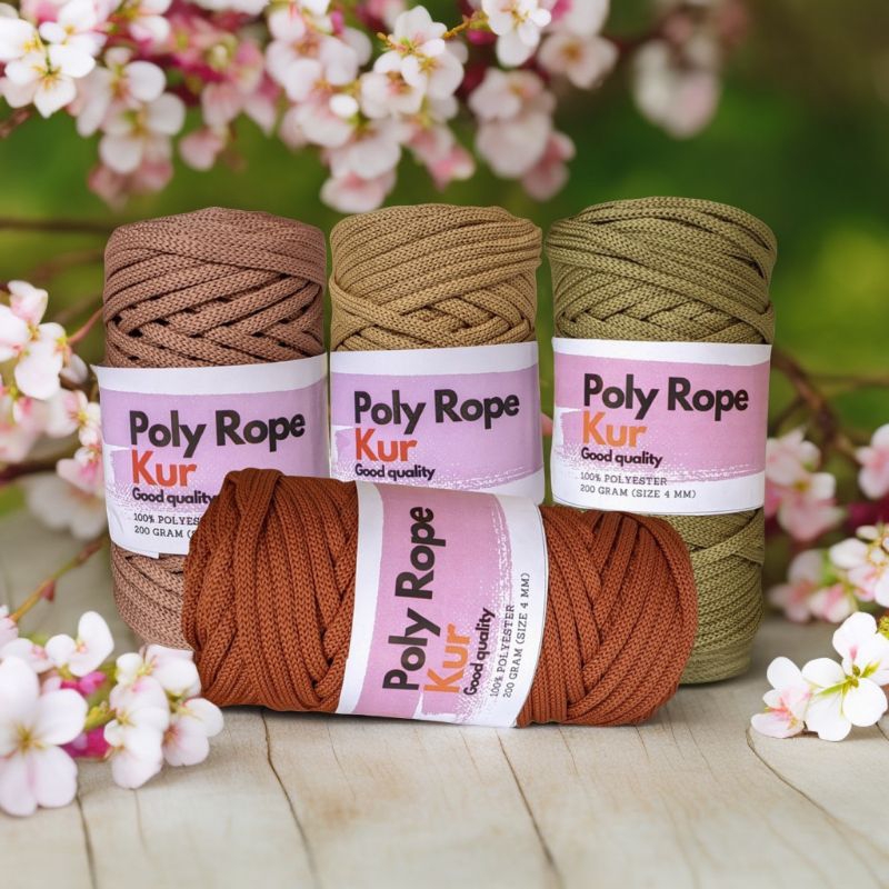 Jual KATALOG 2 BENANG RAJUT POLY ROPE WARNA KHAKI | Shopee Indonesia