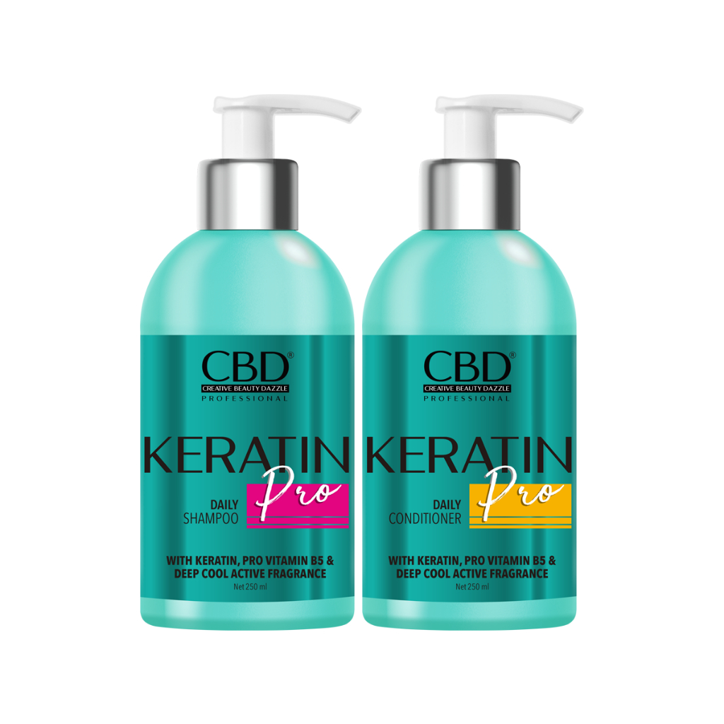 Jual CBD Professional Keratin Pro Daily Shampoo + Conditioner Travel Pack Shopee Indonesia