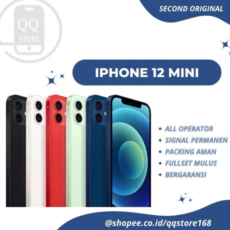 Jual Iphone 12 Mini 64GB/128GB (imei Terdaftar) Second Original Mulus ...