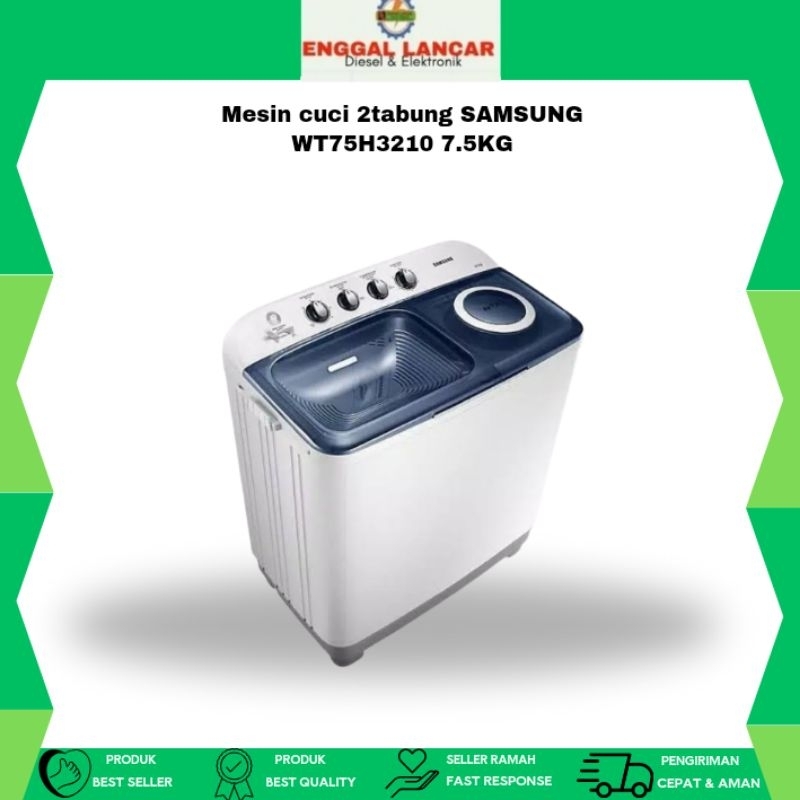 Jual MESIN CUCI DUA TABUNG PANASONIC NA-W76BBZ2 7,5KG BERGARANSI ...