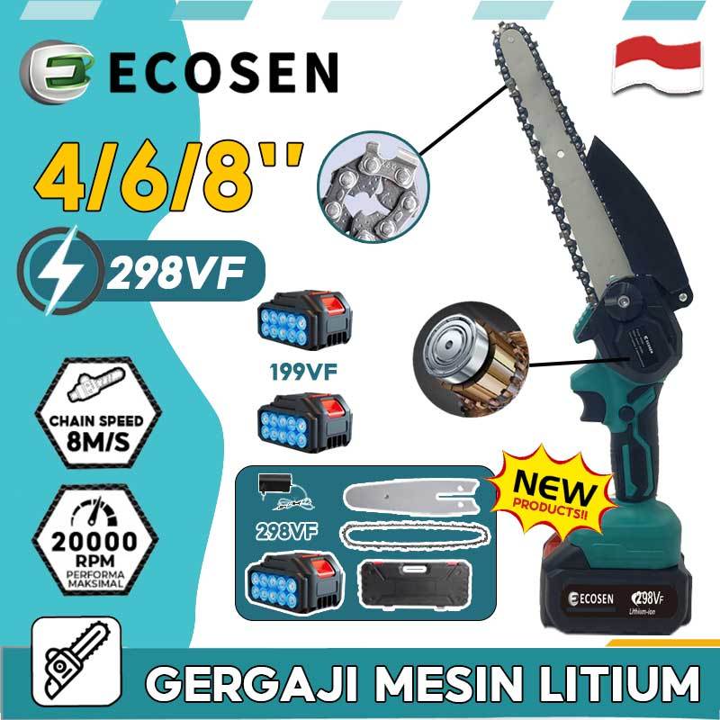 Jual Ecosen Rantai Mini Portable Inch Gergaji Listrik Baterai