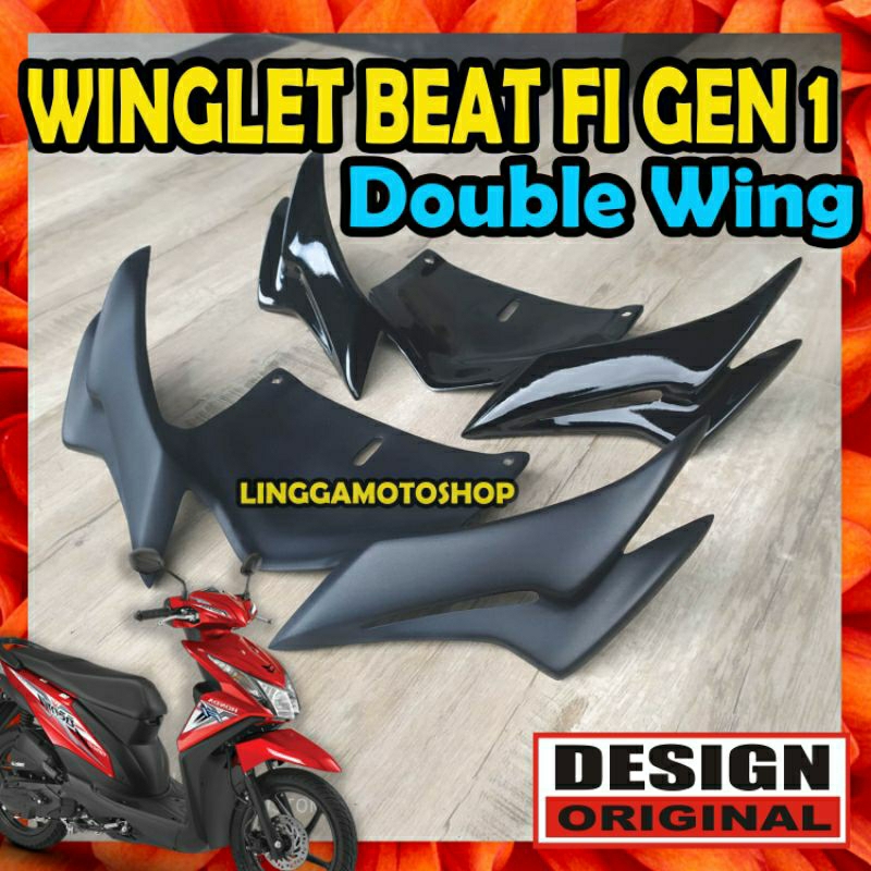 Jual WINGLET MODEL DOUBLE WINGS > OLD BEAT FI GEN 1 * sayap panel ...
