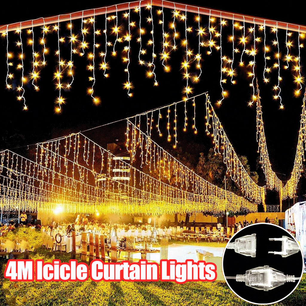 Jual Lampu Hias Ramadhan Hiasan Dekorasi Ramadhan 4M 96LED Lampu Tirai