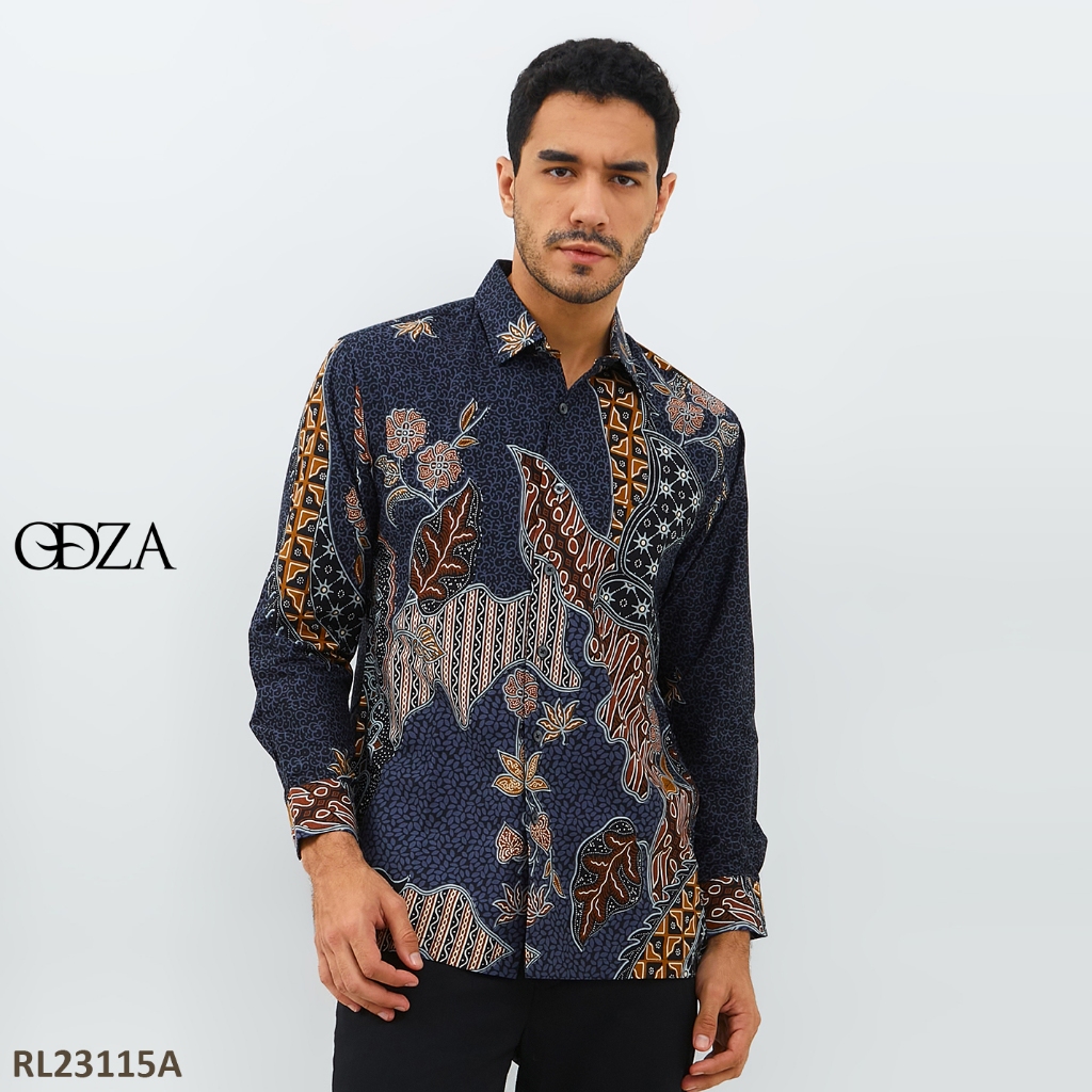 Jual Odza Kemeja Batik Pria Lengan Panjang Modern Regular Fit Jumbo ...