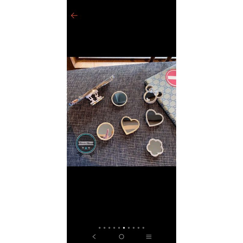 Jual 3m griptok popsocket pop socket phone holder cermin kaca motif ...