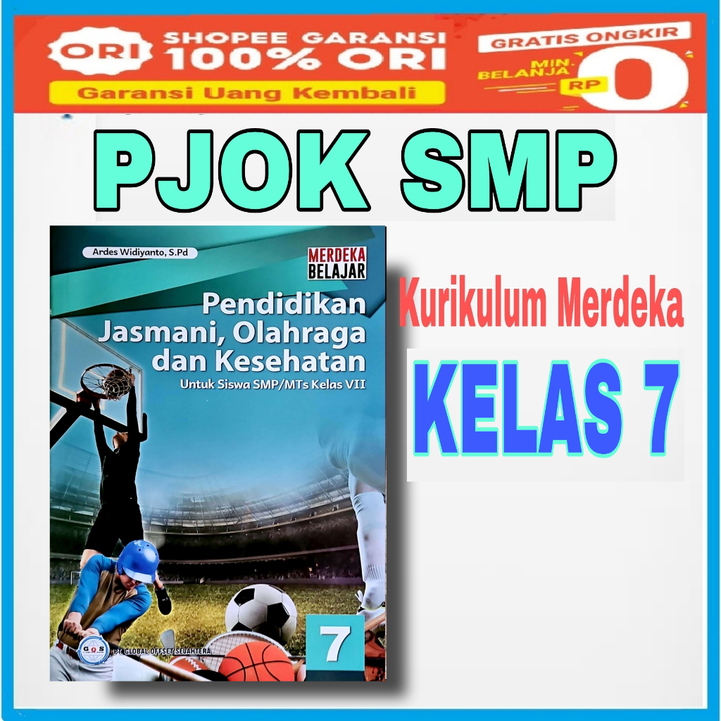 Jual Buku Siswa Pjok Kelas 7 Kurikulum Merdeka - Pendidikan Jasmani 