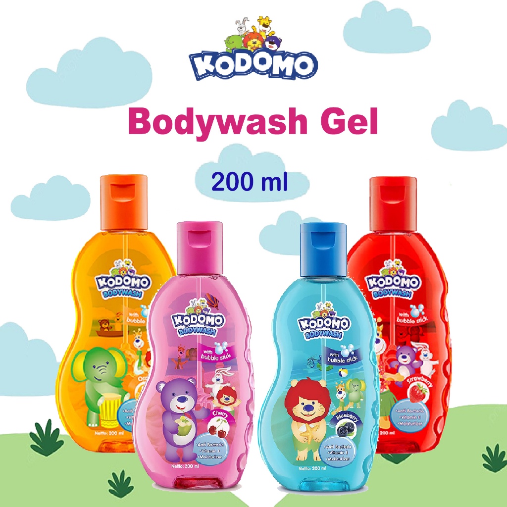 Jual Kodomo Bodywash Shower Gel Sabun Mandi Anak Botol 200ml Shopee