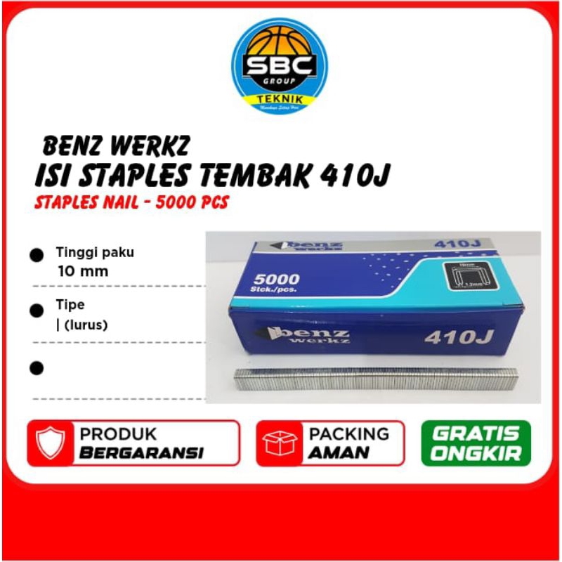 Jual Jual Isi Staples Tembak Angin J Benz Werkz Pcs Isi Stapler Tembaak Angin J