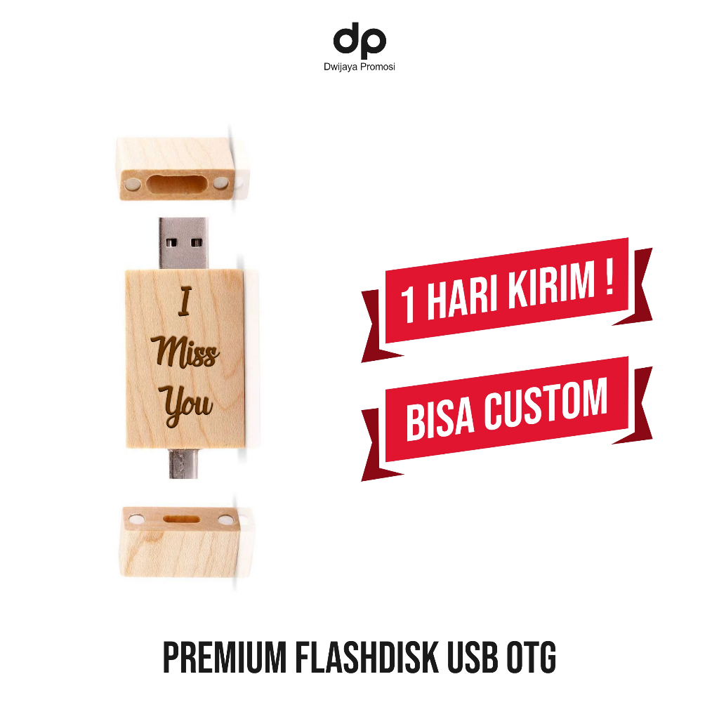 Jual Flashdisk USB OTG Model Kayu 4gb 8gb 16gb 32gb Real Capacity ...