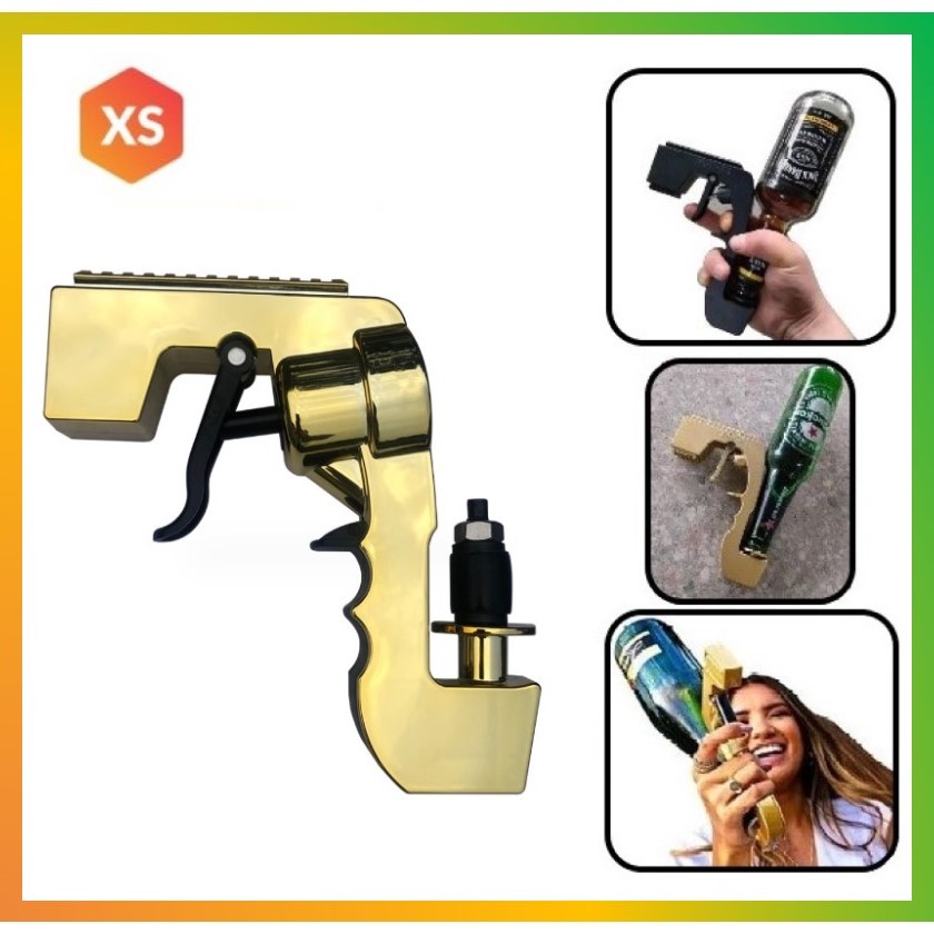 Jual Beer Gun Shooter Bubbly Blaster Metal Champagne for Party
