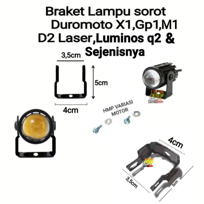 Jual Braket, breket, Bracket / Dudukan Lampu sorot universal. Duromoto