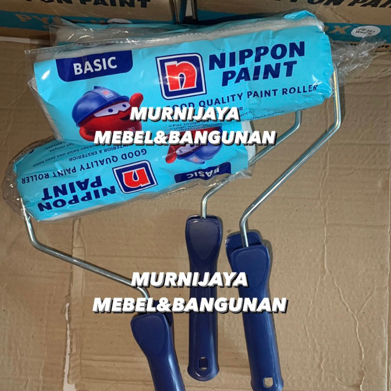 Jual Kuas Roll Cat Biru Nippon Paint Inch Besar Daya Serap Baik