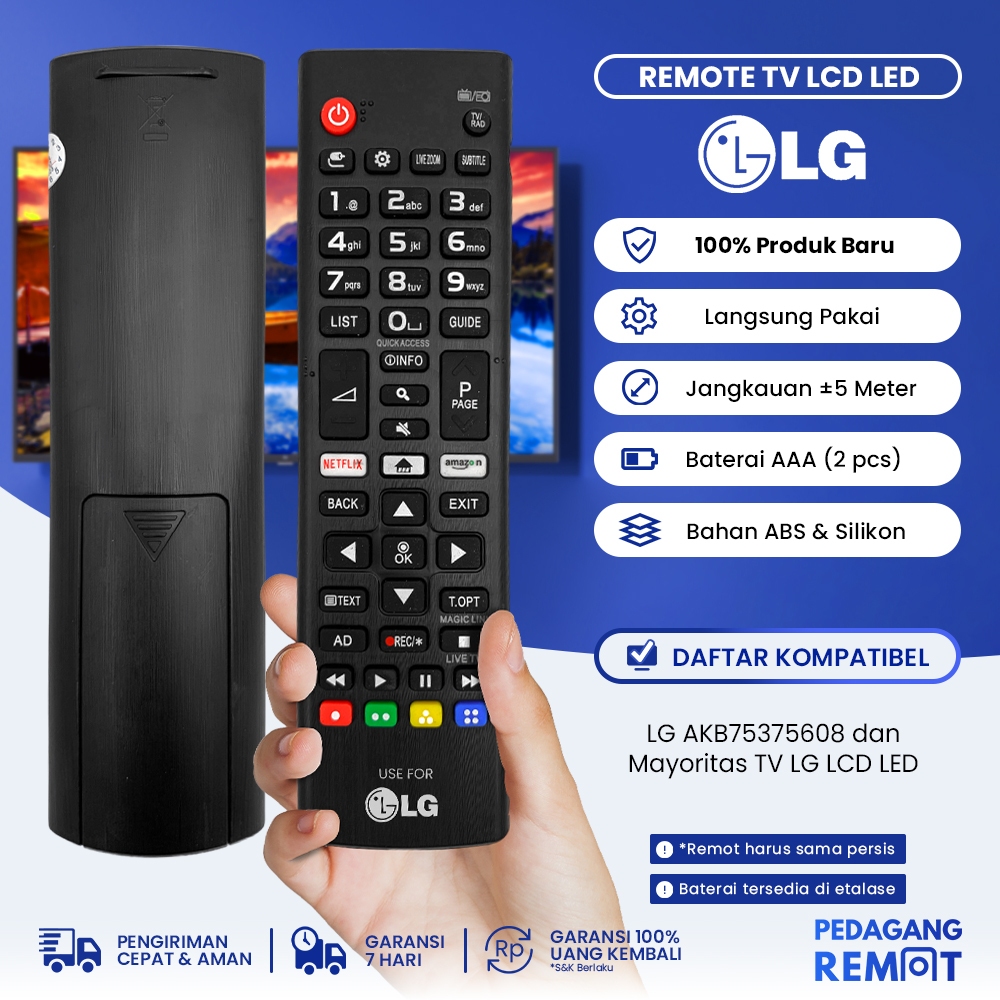 Jual Remote Tv Lg Uhd Smart Tv Netflix Akb Remot Tv Lg Lcd Led