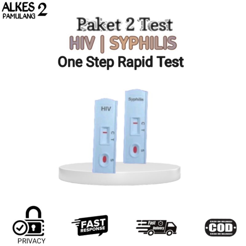 Jual Paket Tes HIV dan Tes Sifilis isi 2 Set Lengkap Shopee Indonesia