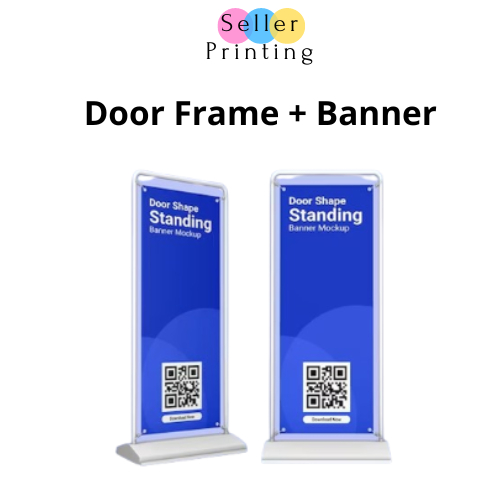 Jual Door Frame Banner 60x160 Plus Cetak Banner | Shopee Indonesia