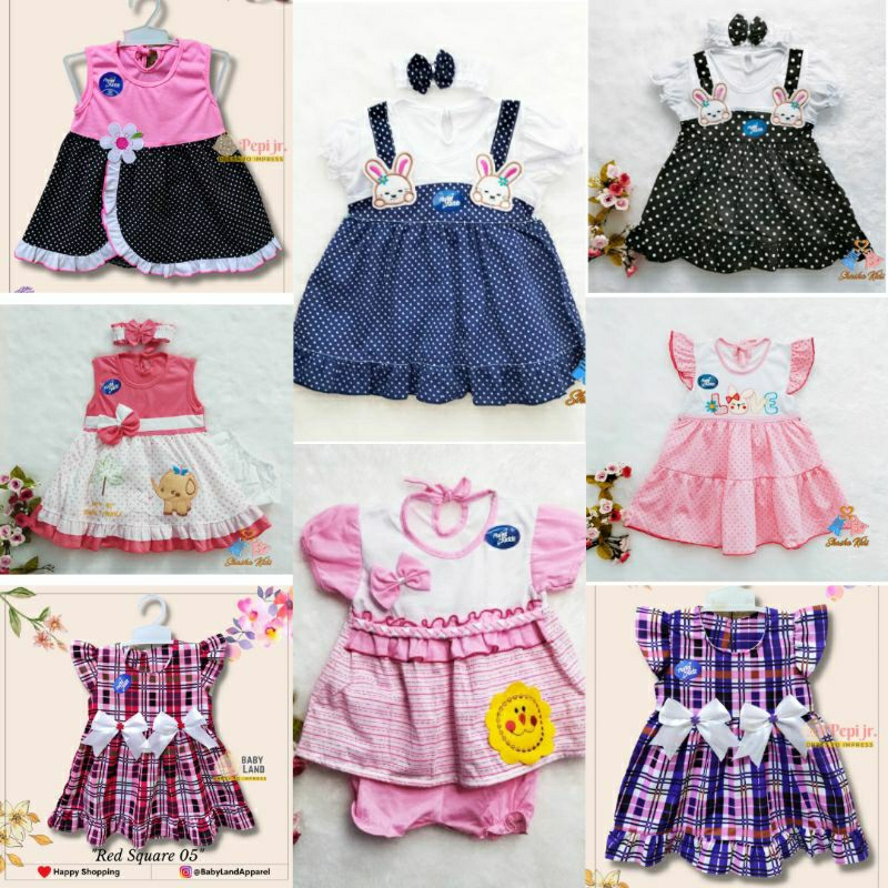 Jual Baju Bayi Perempuan /Dress Bayi Perempuan Planet Kids cantik