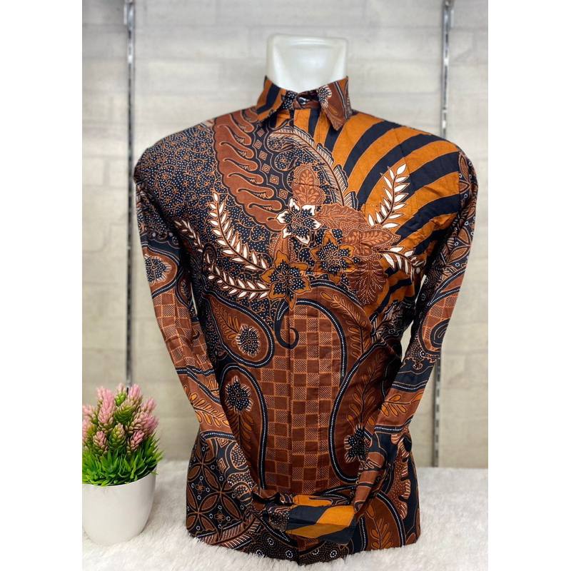 Jual batik katun prima premium warna TERAKOTA,lengkap mulai dari cowok ...