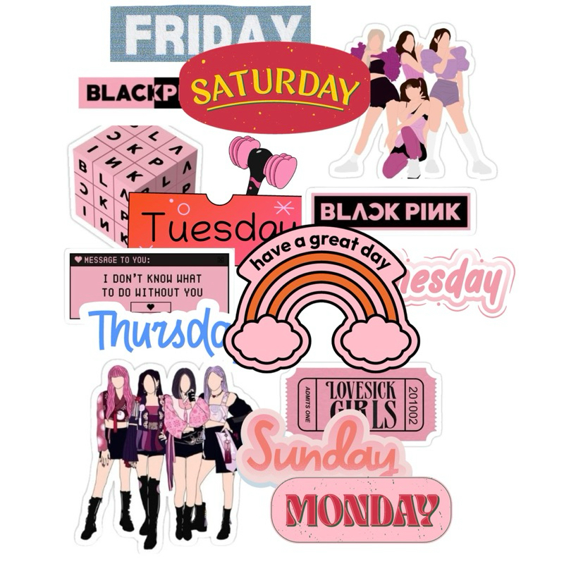 Jual Sticker Blackpink KPOP Cutting Anti Air Sticker Jurnal Tumbler Hp ...