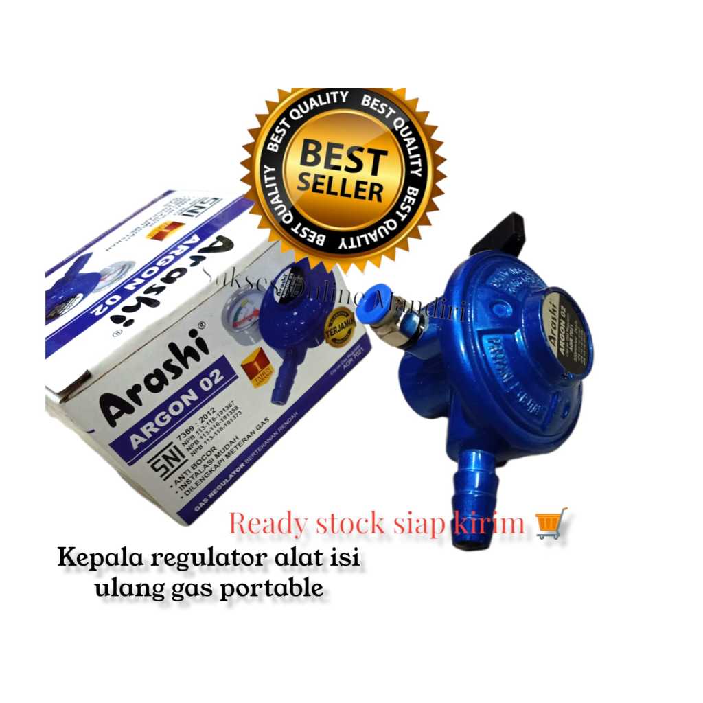 Jual Regulator Refill Isi Ulang Gas Kaleng Portable Selang 6mm Shopee Indonesia