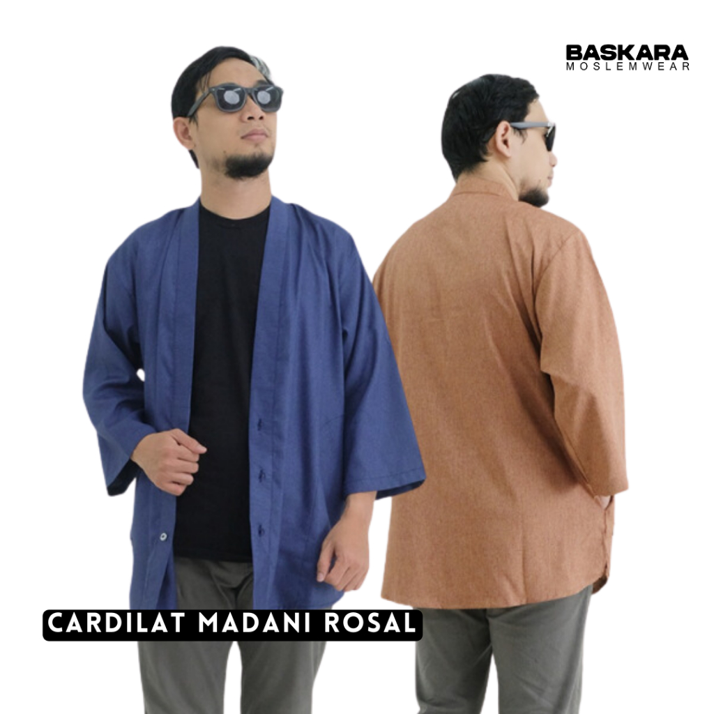 Jual [CUCI GUDANG] Cardilat Madani Rosal Outer Kimono Cardigan Pria ...