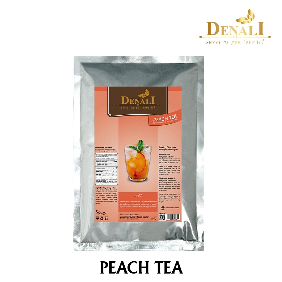 Jual Denali Flavoured Tea Powder - Peach Tea | Shopee Indonesia