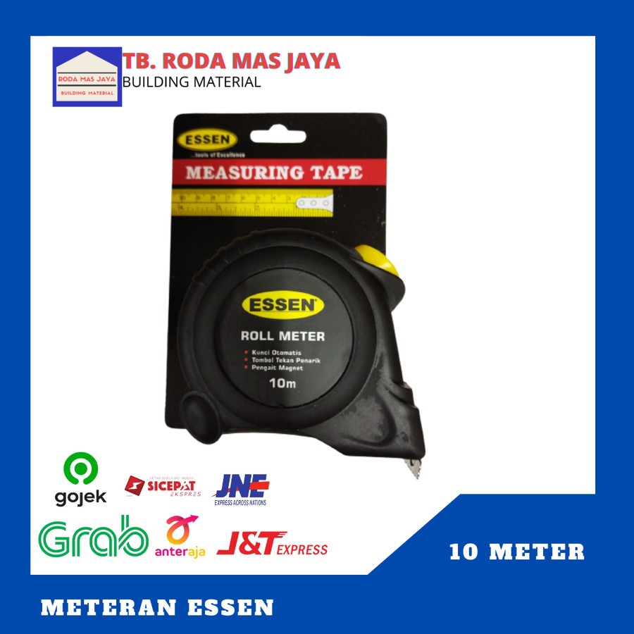 Jual Roll Meteran/ Meteran Essen 10 Meter | Shopee Indonesia