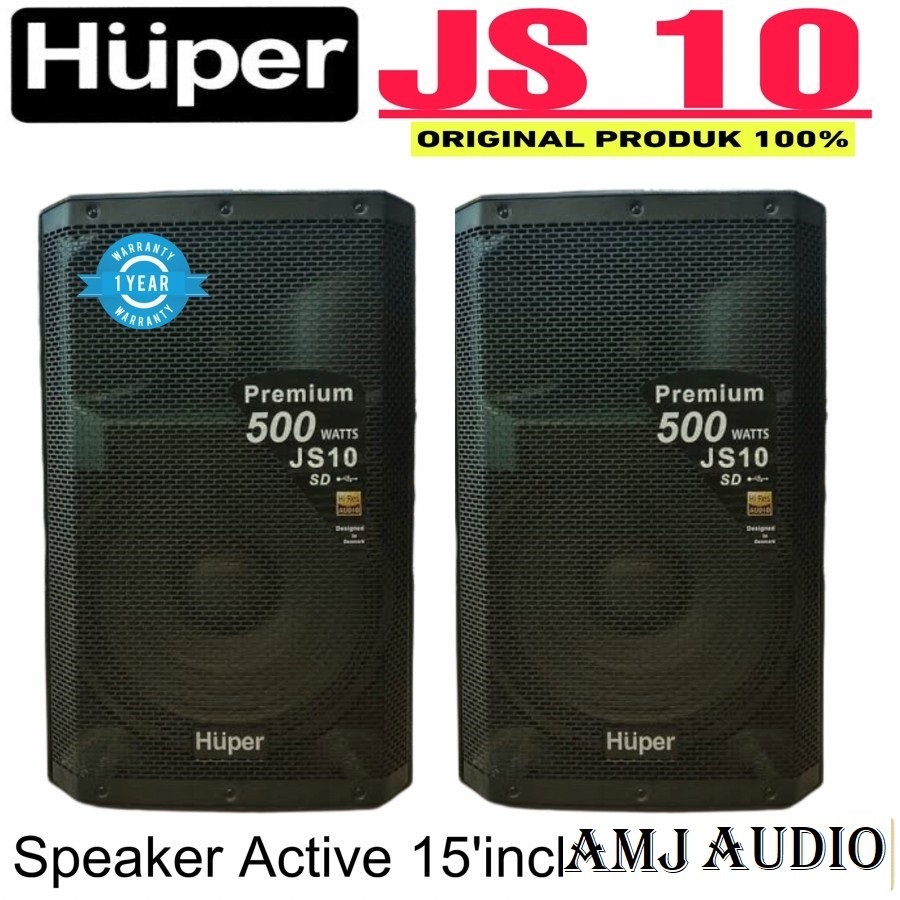 Jual Huper Speaker Aktif Js10 15 Inch Original Shopee Indonesia