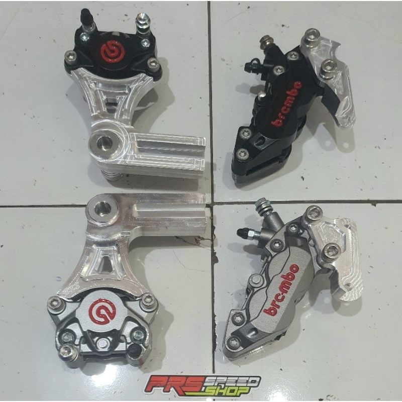 Jual Paket Kaliper Plus Braket Ninja Rr Depan Belakang Brembo P P Ninjarr Shopee Indonesia