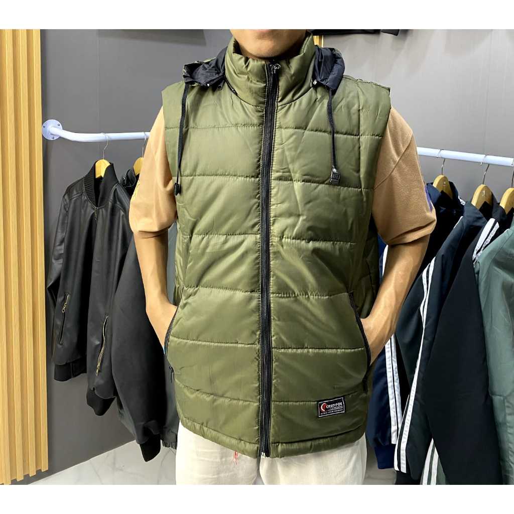 Jual CREDIFOX Vest rompi pria / fest rompi / rompi gelembung dan topi ...