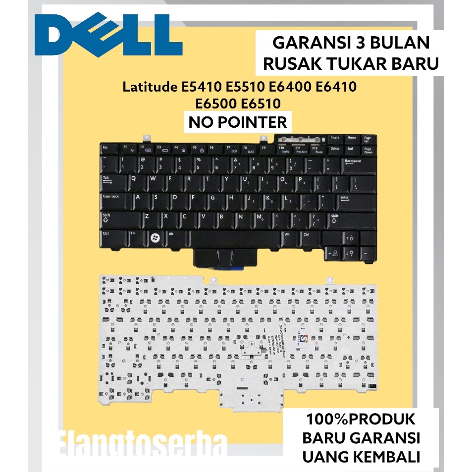 Jual Keyboard Dell Latitude E6400 E6410 E6500 E6510 original | Shopee ...