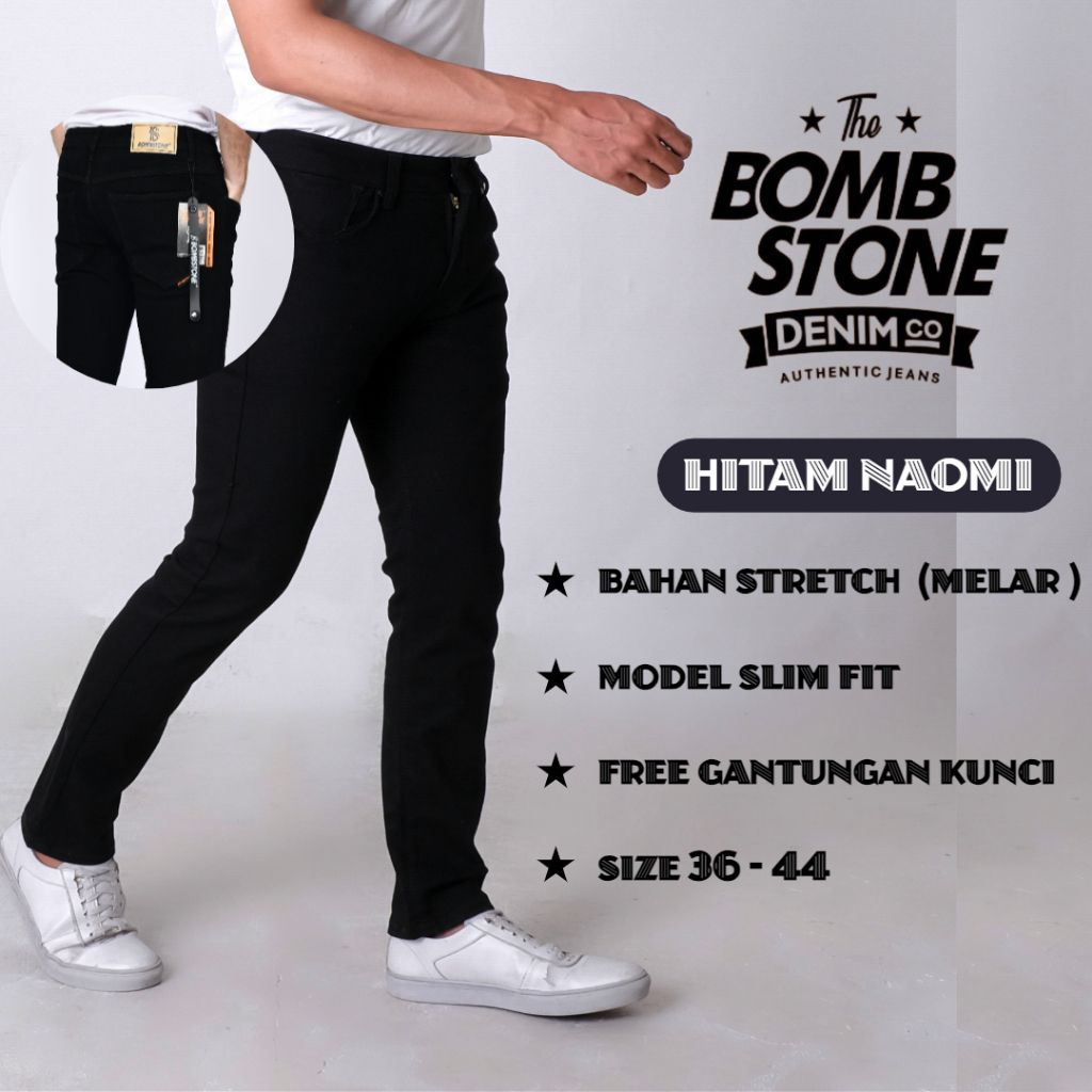 Jual Celana Jeans Jumbo Pria Skinny Stretch Bahan Melar Celana Panjang