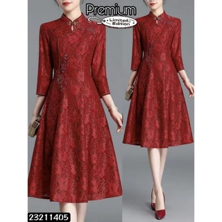 Dress cheongsam brokat best sale