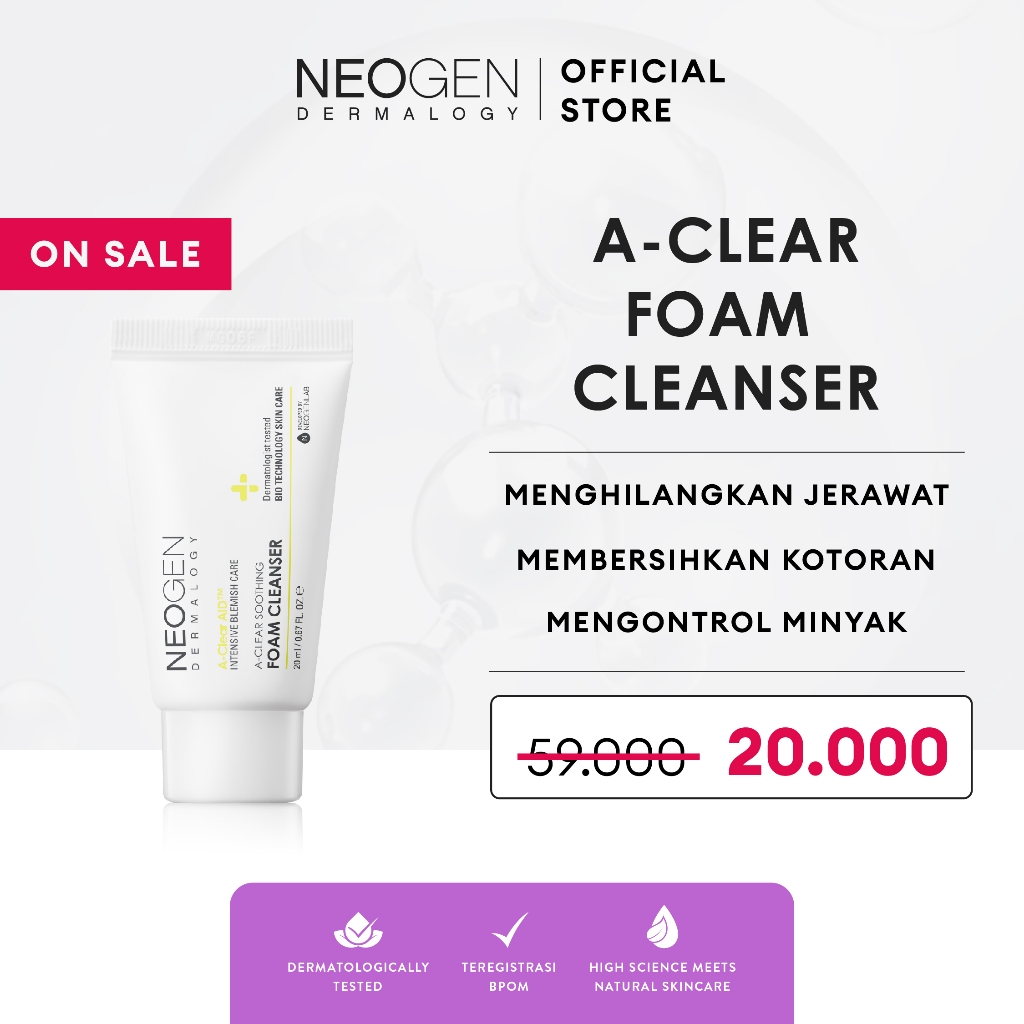 Jual NEOGEN DERMALOGY Aclear Soothing Foam Cleanser Shopee Indonesia