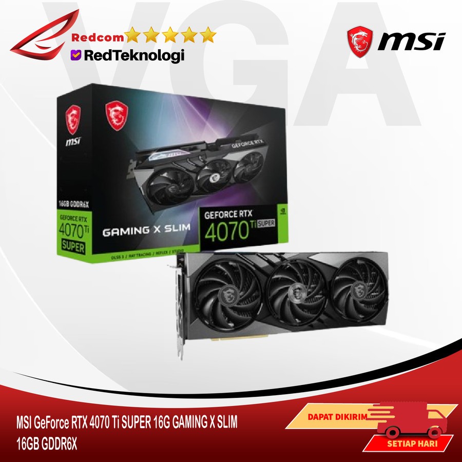 Jual MSI GeForce RTX 4070 Ti SUPER 16G GAMING X SLIM 16GB GDDR6X ...