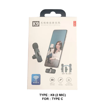 Akacc Microphone Wireless Portable K9 Sx5 Sx8 Mic Clip On Live Streaming Vlog Mic Vlogger