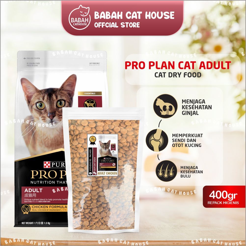 Jual Proplan Adult Chicken Gr Cat Dry Food Pro Plan Makanan Kucing Kering Dewasa Terbaik