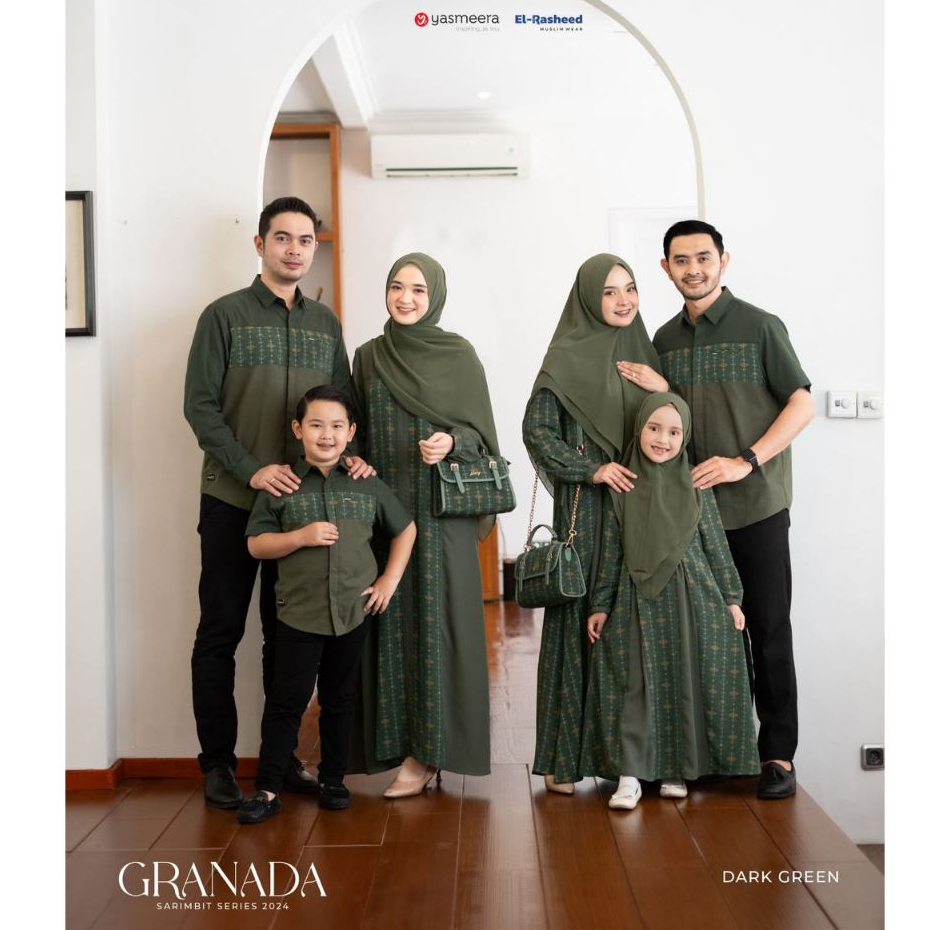 Jual Sarimbit Keluarga 2024 Lebaran Gamis Couple Keluarga Sarimbit ...